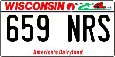 WI license plate 659NRS
