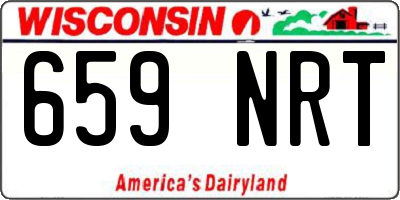 WI license plate 659NRT