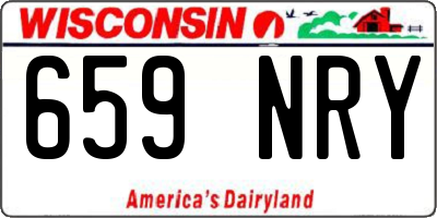 WI license plate 659NRY