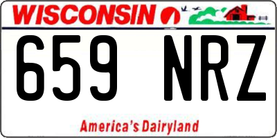 WI license plate 659NRZ