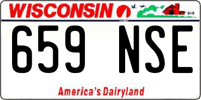 WI license plate 659NSE