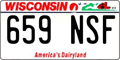 WI license plate 659NSF
