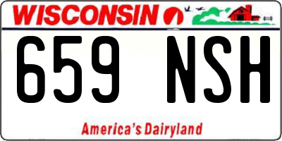 WI license plate 659NSH