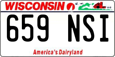 WI license plate 659NSI