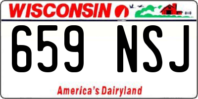 WI license plate 659NSJ
