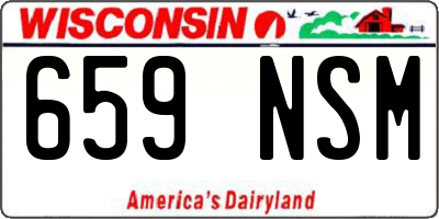 WI license plate 659NSM