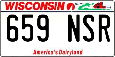 WI license plate 659NSR