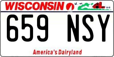 WI license plate 659NSY