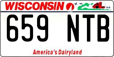WI license plate 659NTB