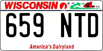 WI license plate 659NTD
