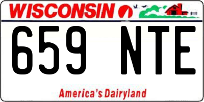 WI license plate 659NTE