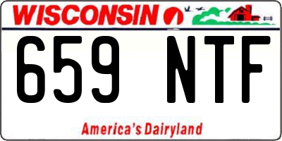WI license plate 659NTF