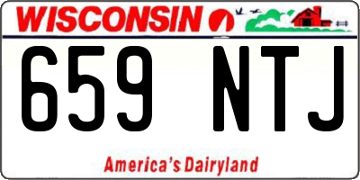 WI license plate 659NTJ