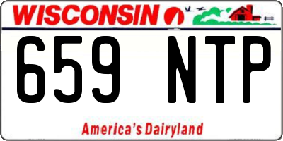 WI license plate 659NTP