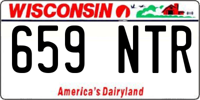 WI license plate 659NTR