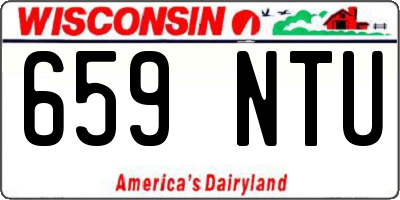 WI license plate 659NTU