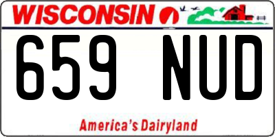 WI license plate 659NUD