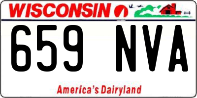 WI license plate 659NVA