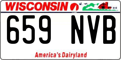WI license plate 659NVB