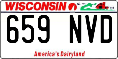 WI license plate 659NVD