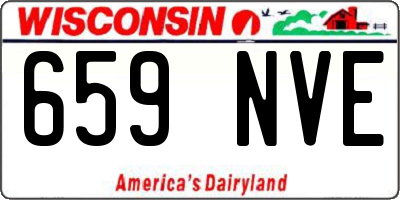 WI license plate 659NVE