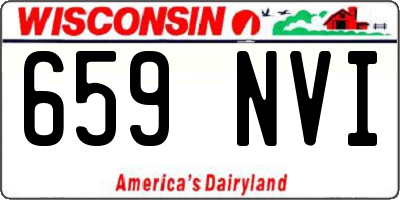 WI license plate 659NVI