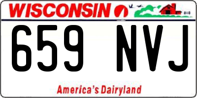 WI license plate 659NVJ