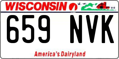 WI license plate 659NVK