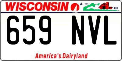 WI license plate 659NVL