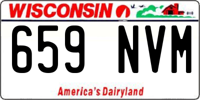 WI license plate 659NVM
