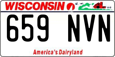 WI license plate 659NVN