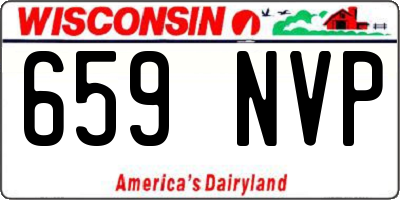 WI license plate 659NVP