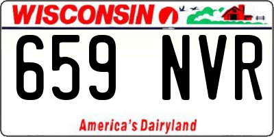 WI license plate 659NVR