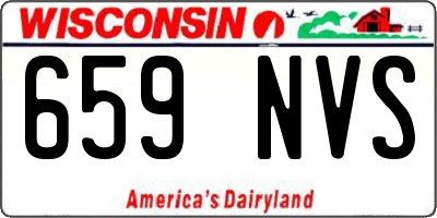WI license plate 659NVS