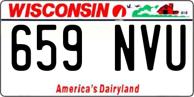 WI license plate 659NVU