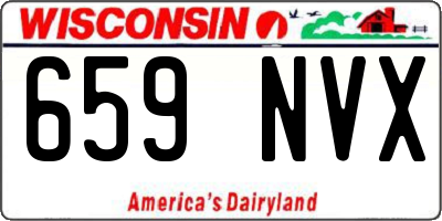 WI license plate 659NVX