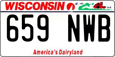 WI license plate 659NWB