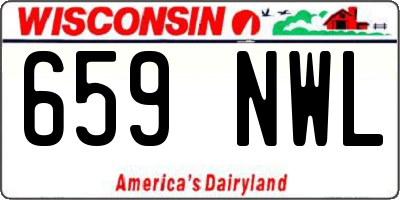 WI license plate 659NWL