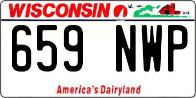 WI license plate 659NWP