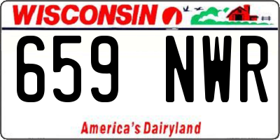 WI license plate 659NWR