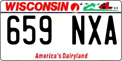 WI license plate 659NXA