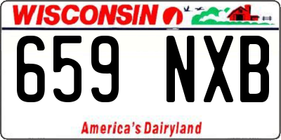 WI license plate 659NXB