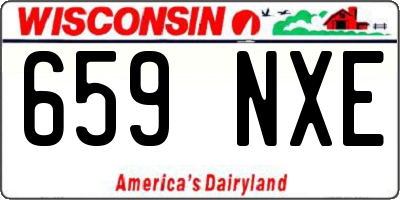 WI license plate 659NXE