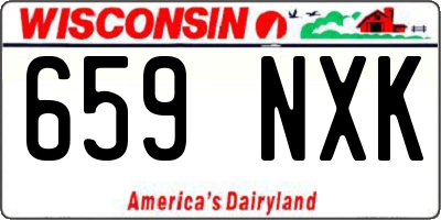 WI license plate 659NXK