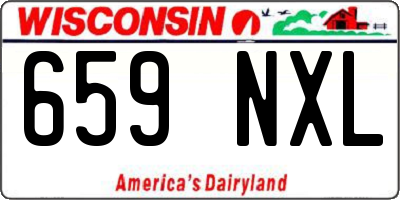 WI license plate 659NXL