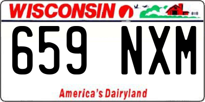 WI license plate 659NXM
