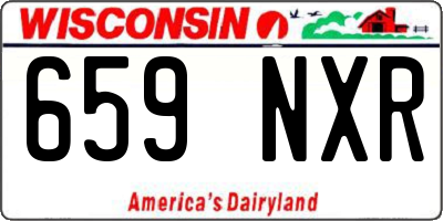 WI license plate 659NXR