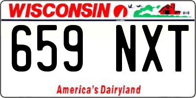 WI license plate 659NXT