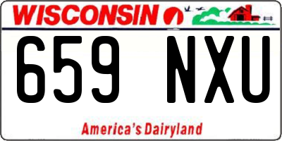 WI license plate 659NXU