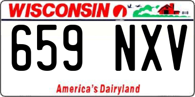 WI license plate 659NXV